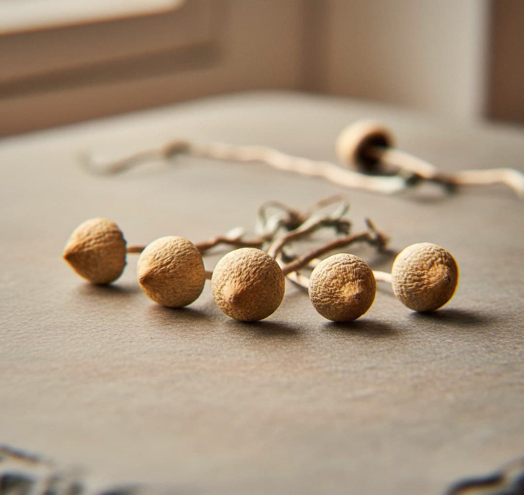 Dried Liberty Cap psilocybin mushrooms (Psilocybe semilanceata) — tiny
