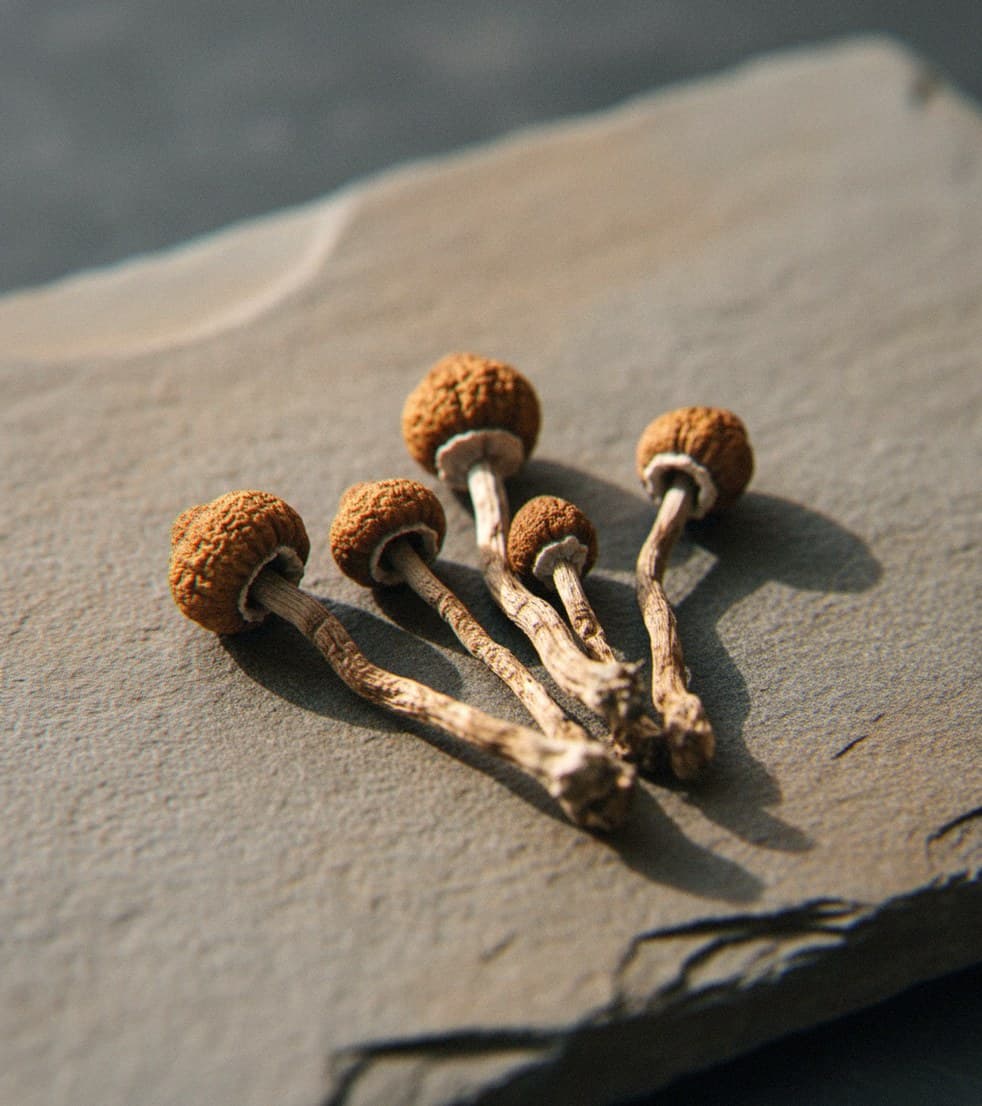 Dried Psilocybe tampanensis psilocybin mushrooms (Psilocybe tampanensis) — small